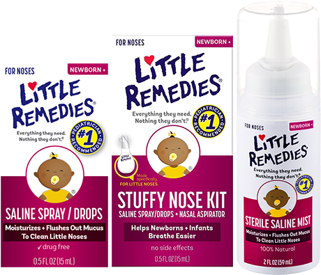 Little Remedies® Saline - Little Remedies Nose Spray (476x404), Png Download