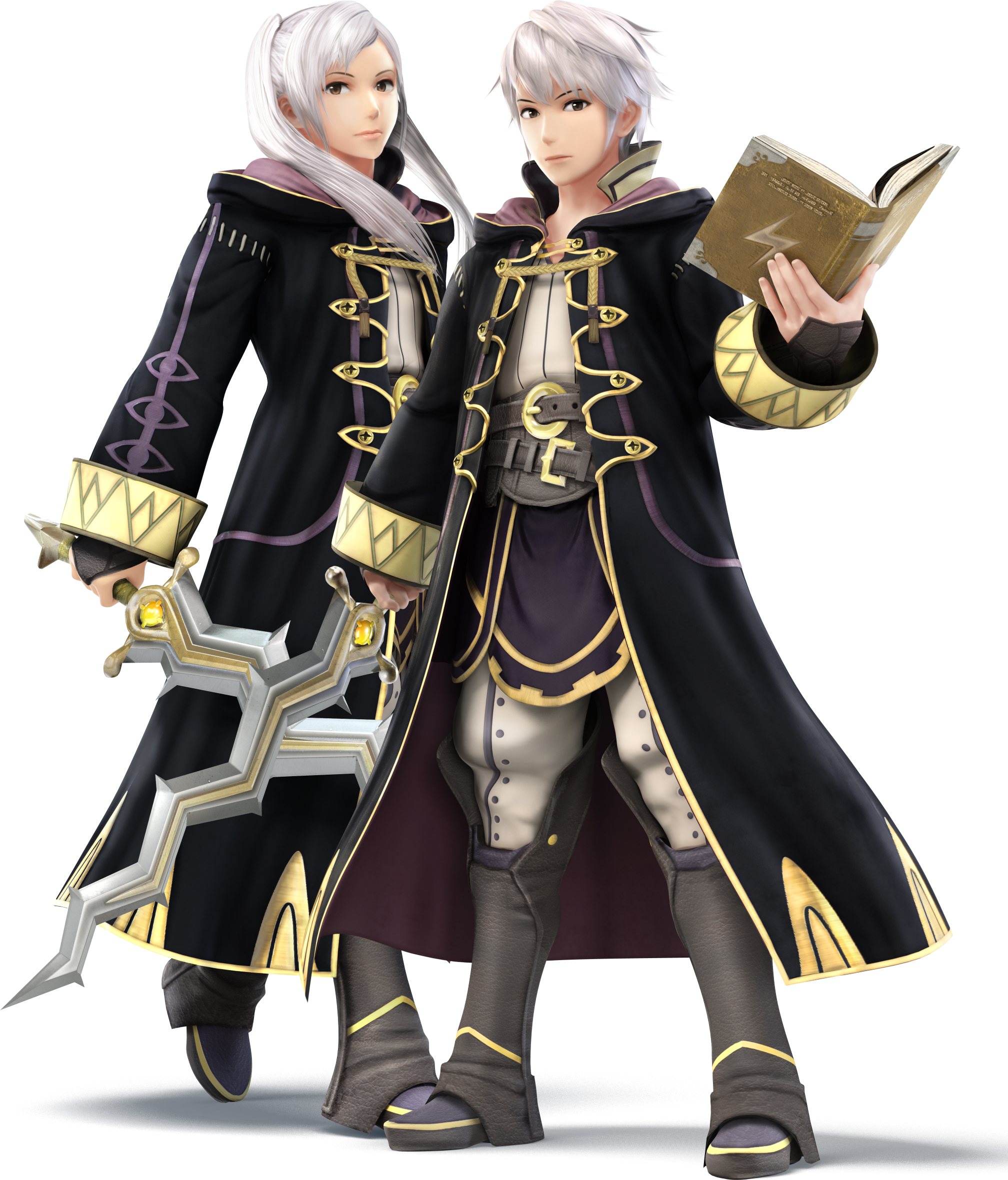 Robin - Fire Emblem Robin Vs Corrin (2016x2361), Png Download