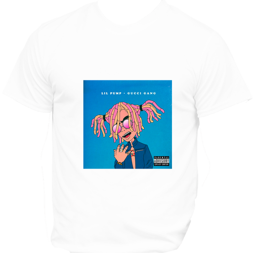 Lil Pump - Redbubble Lil Pump Gucci Gang Grafik T-shirt (500x500), Png Download