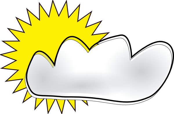 Original Png Clip Art File Partly Cloudy Svg Images (600x394), Png Download