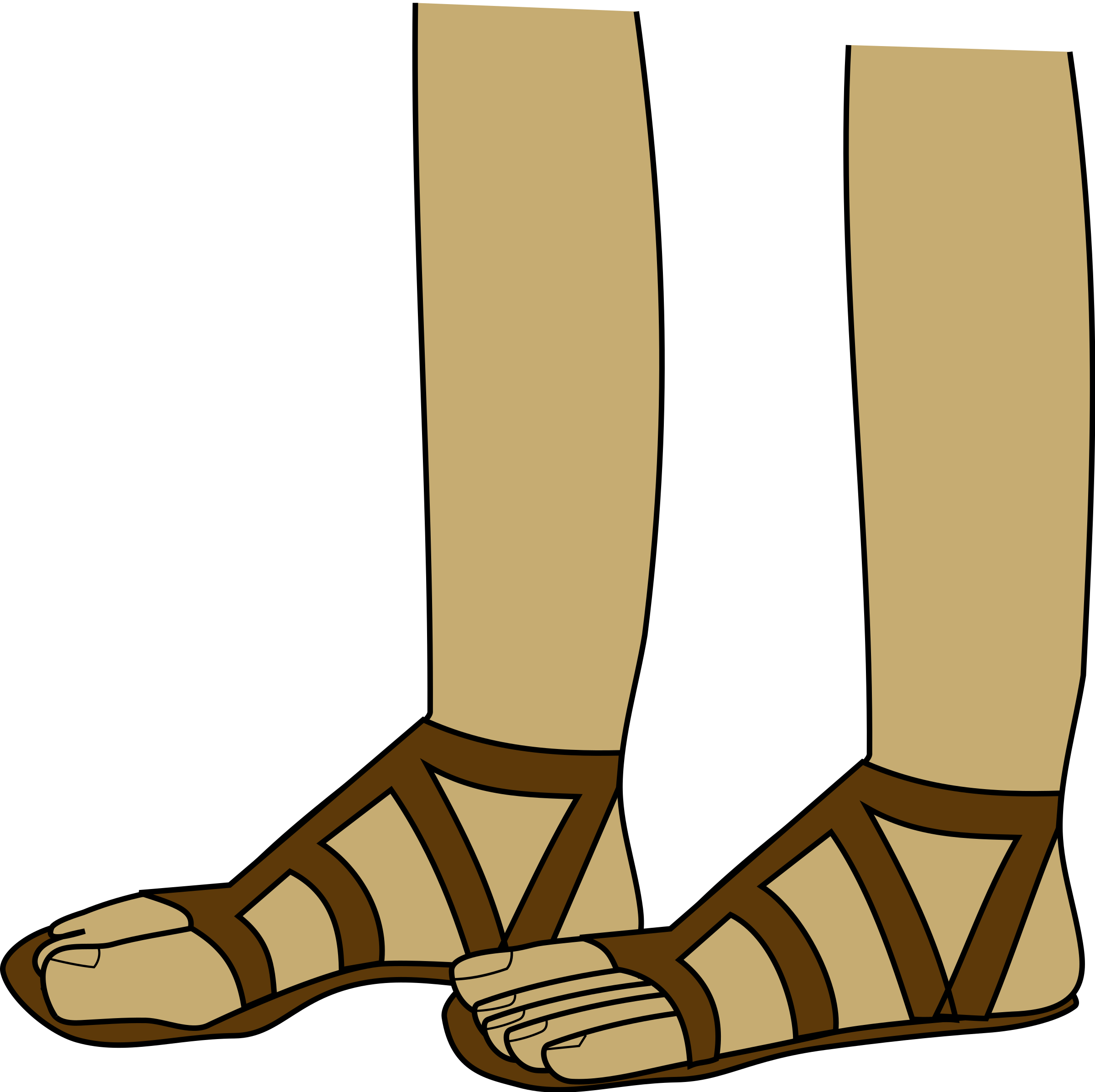 This Free Icons Png Design Of Feet In Sandals (2400x2394), Png Download