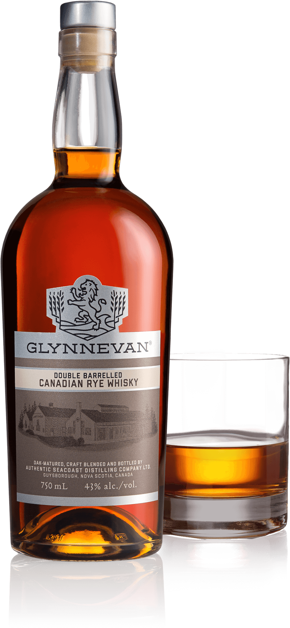 Glynnevan Whiskey Bottle - Glynnevan Whiskey (958x2119), Png Download