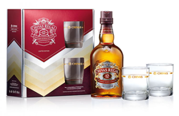 Chivas Regal '12 Years Old' Scotch Whisky - Chivas Regal Old Blended Whisky (750x750), Png Download
