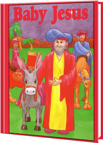 Baby Jesus Personalised Book (500x500), Png Download