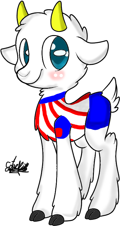 Goat Clipart Chiva - Chiva Kawaii (481x815), Png Download