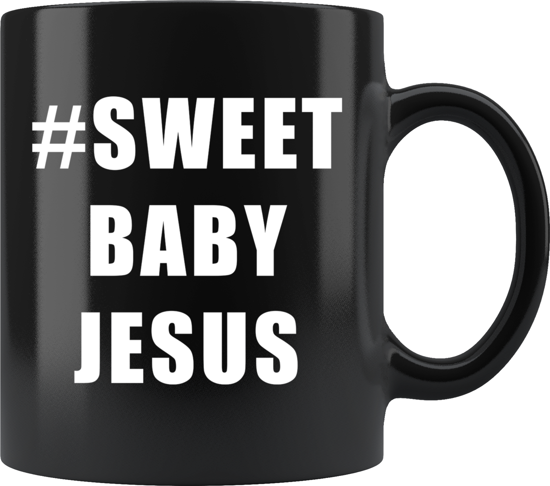 #sweet Baby Jesus - Before E Except Mug (2000x2000), Png Download