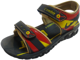 Kids Pu Sandals - Sandal (500x375), Png Download