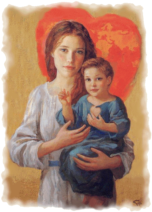 Dios - Nuestra Señora Del Sagrado Corazon (600x803), Png Download