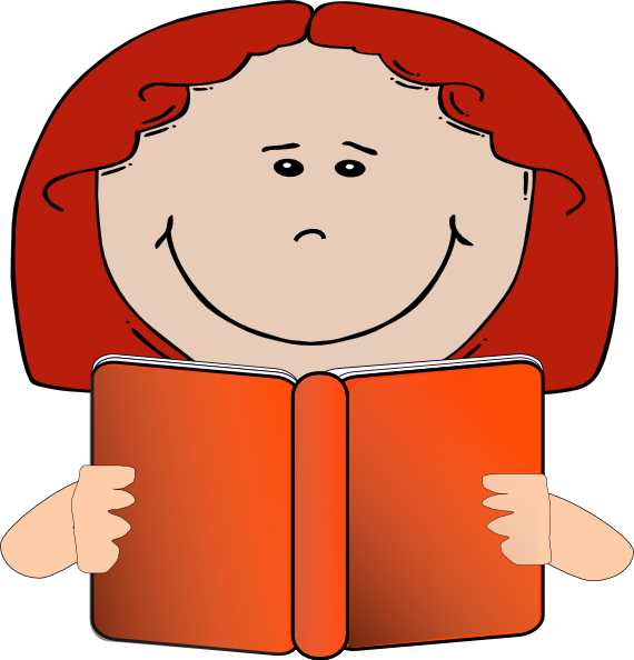 What Story Is Kaitlyn Reading The Christmas Story Is - Reading Clip Art (570x594), Png Download