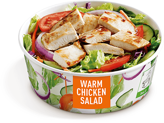 Grilled Warm Chicken Salad - Maccas Garden Salad (700x419), Png Download