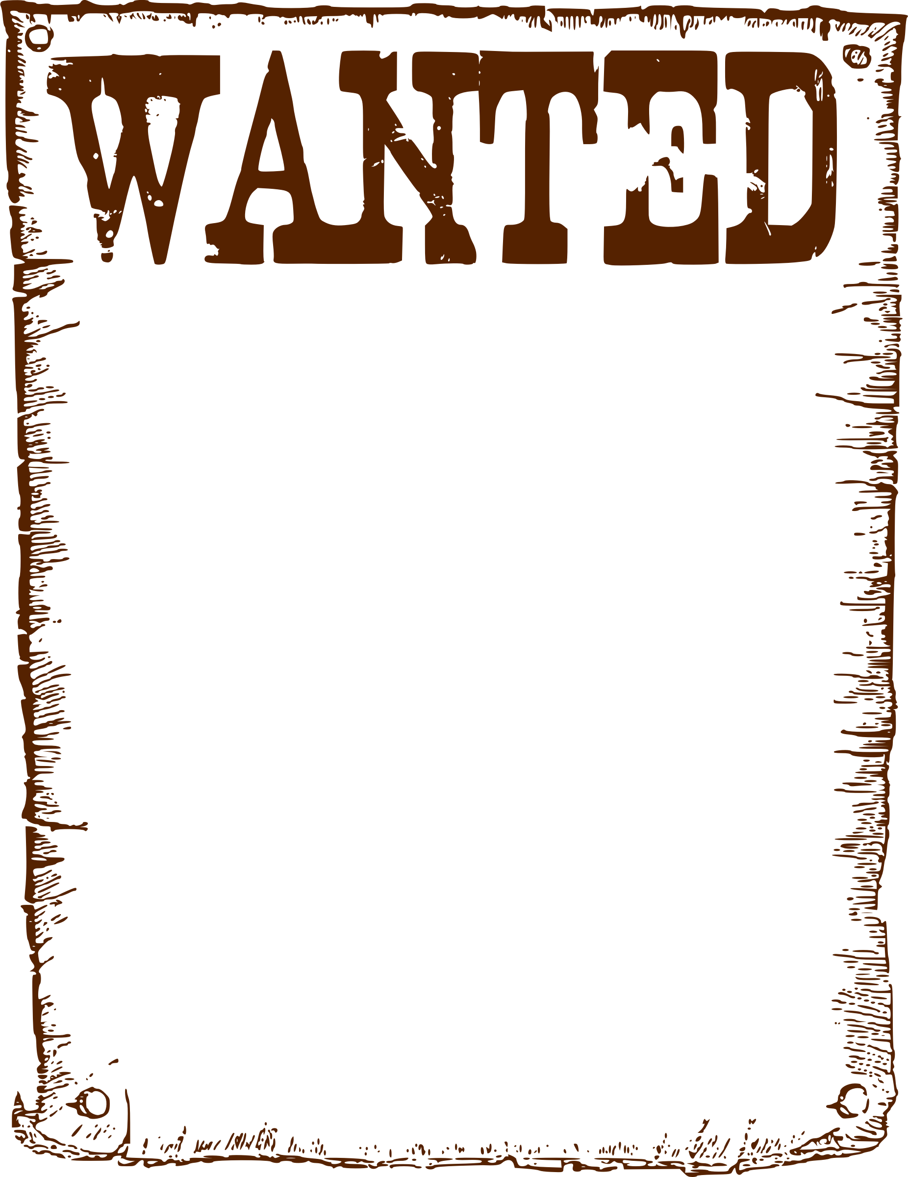 Blank Poster Png - Wanted Poster For Pigs (1852x2400), Png Download