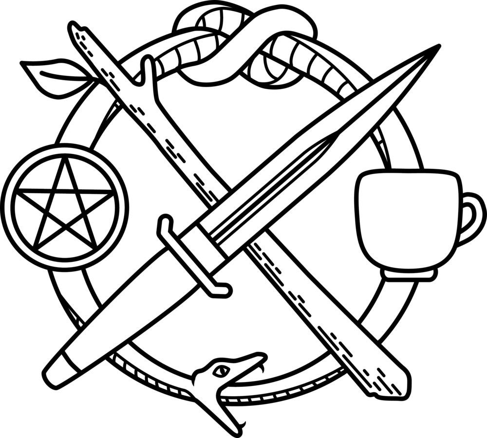 Thismighthurttarot Logo White - Nazis And The Occult By Paul Roland (1000x900), Png Download