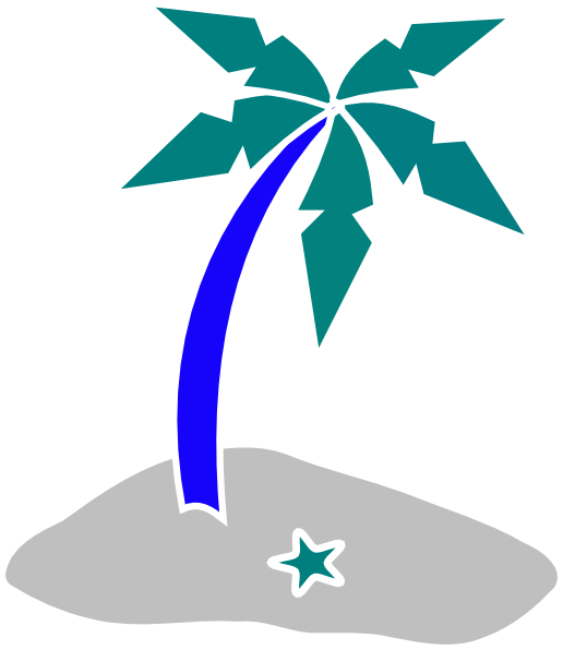 Blue Grey Beach Svg Clip Arts 516 X 596 Px (516x596), Png Download