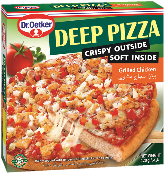 Dr Oetker Deep Pizza (636x636), Png Download