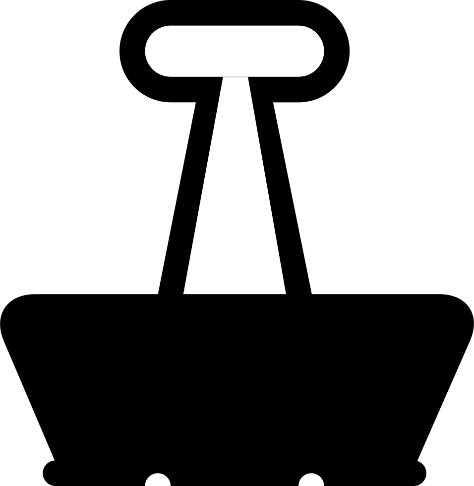 F Svg Png Icon - Binder Clip Clipart Png (956x980), Png Download