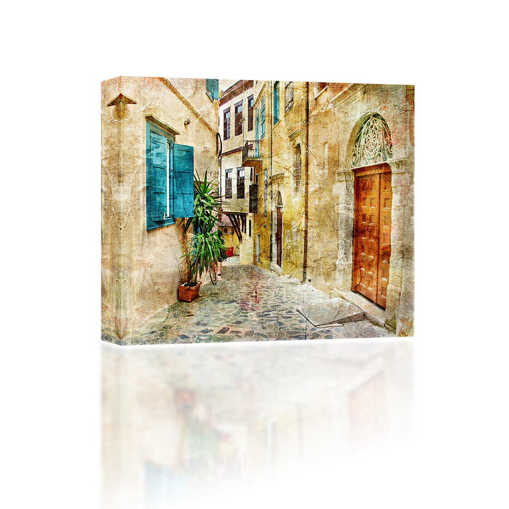 Greece - Old Streets Of Greece (1024x1024), Png Download