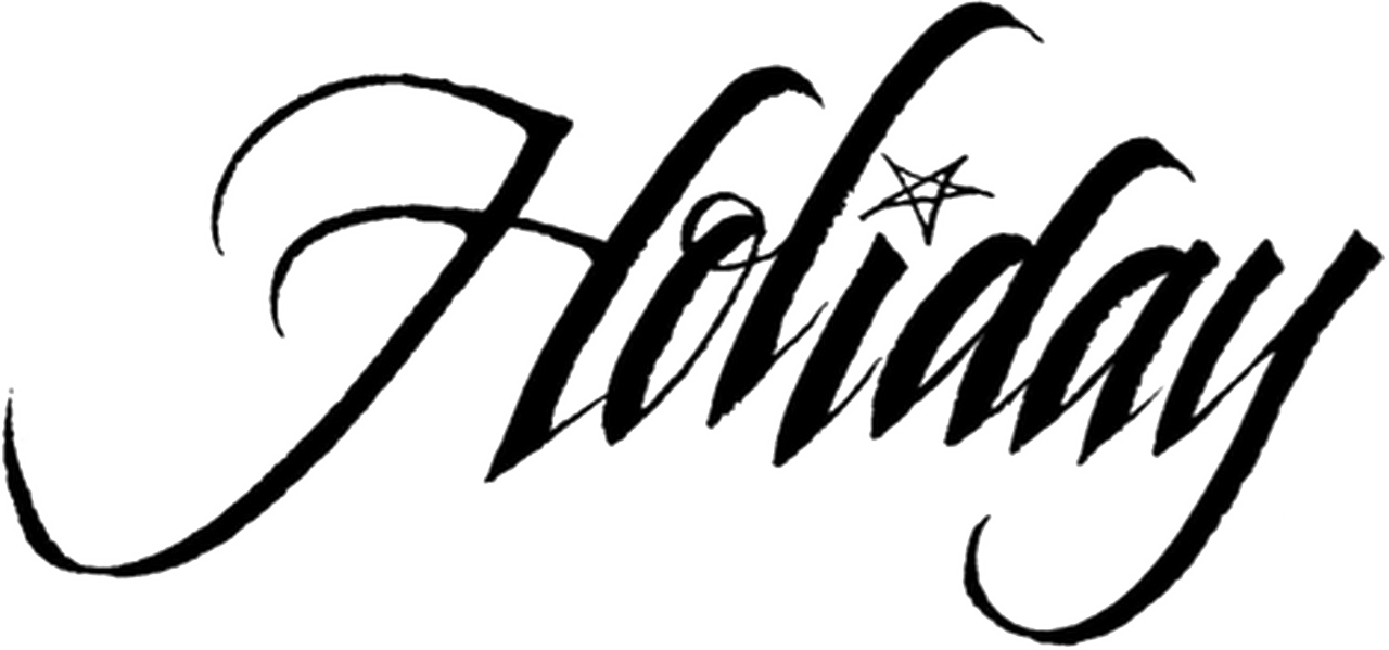 Holiday Png Hd - Calligraphy (1280x599), Png Download