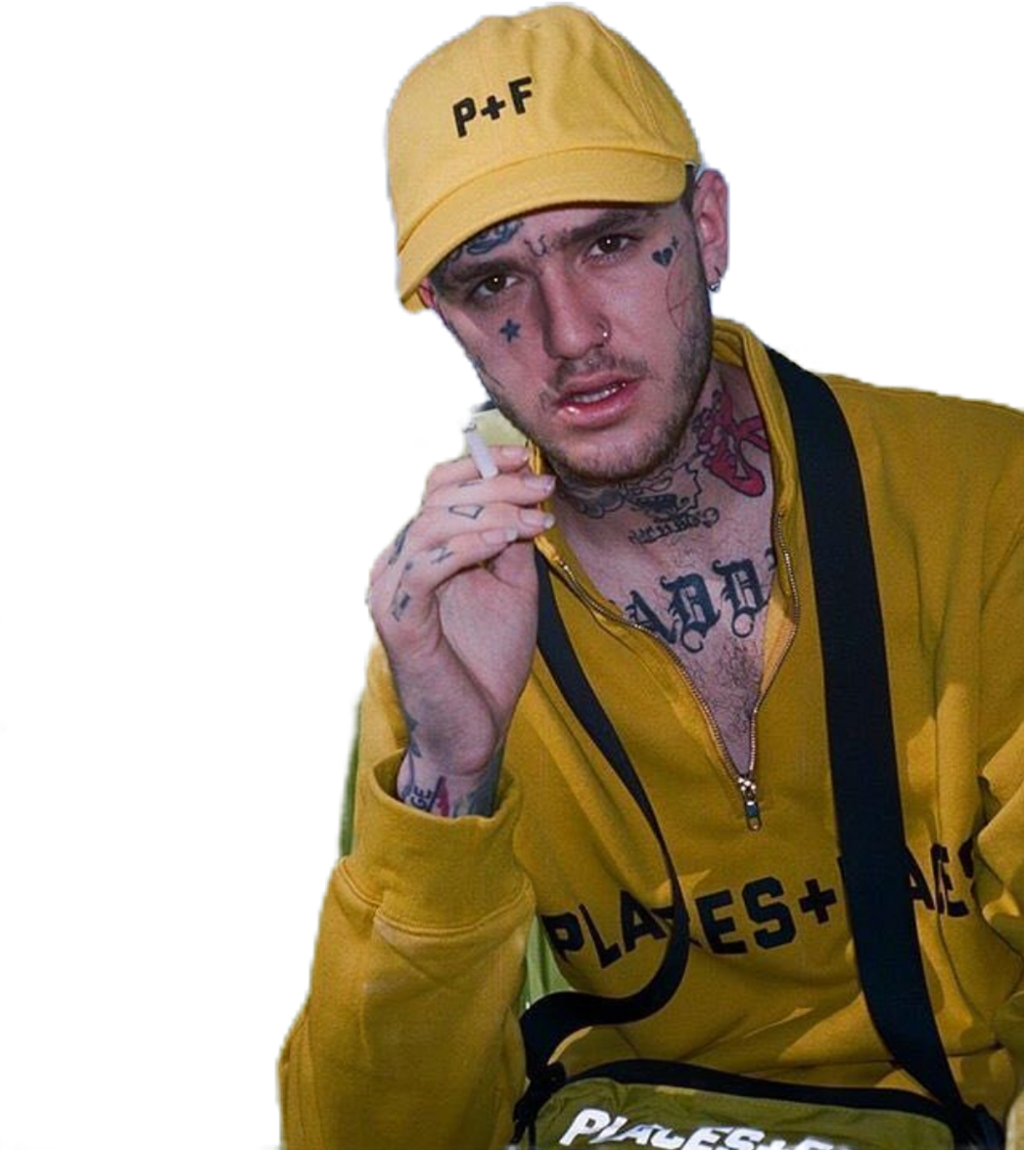 Lil Peep Yellow Hat (1024x1150), Png Download