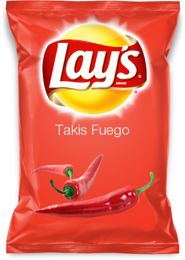 Takis Fuego Spicy Salsa, Mango Salsa, Sweet Salsa, - Lay's Cheddar & Sour Cream Flavored Potato Chips (371x521), Png Download