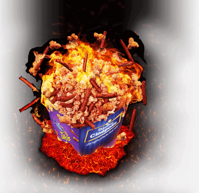 Palomitas Cinepolis Takis Fuego (794x768), Png Download