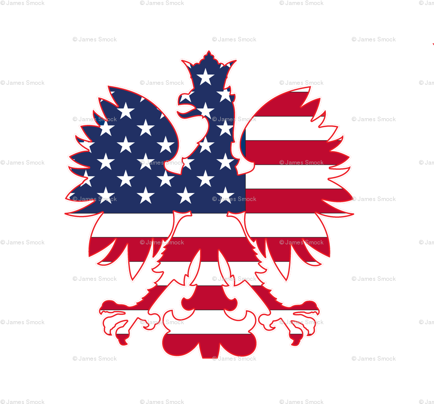 Polish American Flag (900x900), Png Download