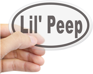 Lil' Peep Euro Oval Sticker Clear > Customer Requests - Cafepress Warning The 100 Oval Sticker 10 Pack 10-pack (350x350), Png Download