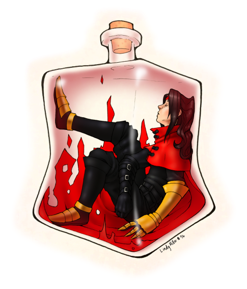 Here's A Vincent In A Bottle - Illustration (500x669), Png Download