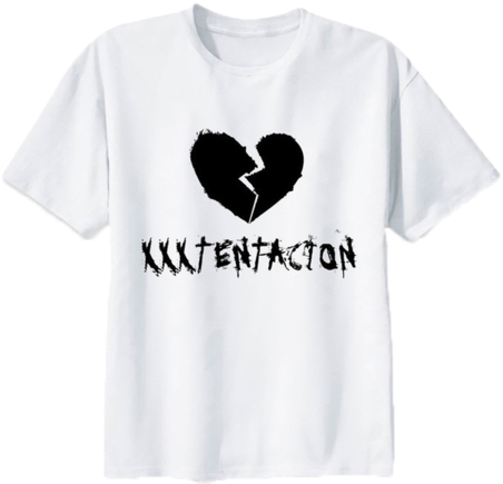 Broken Heart - T-shirt - Xxxtentacion Broken Heart Drawing (480x480), Png Download