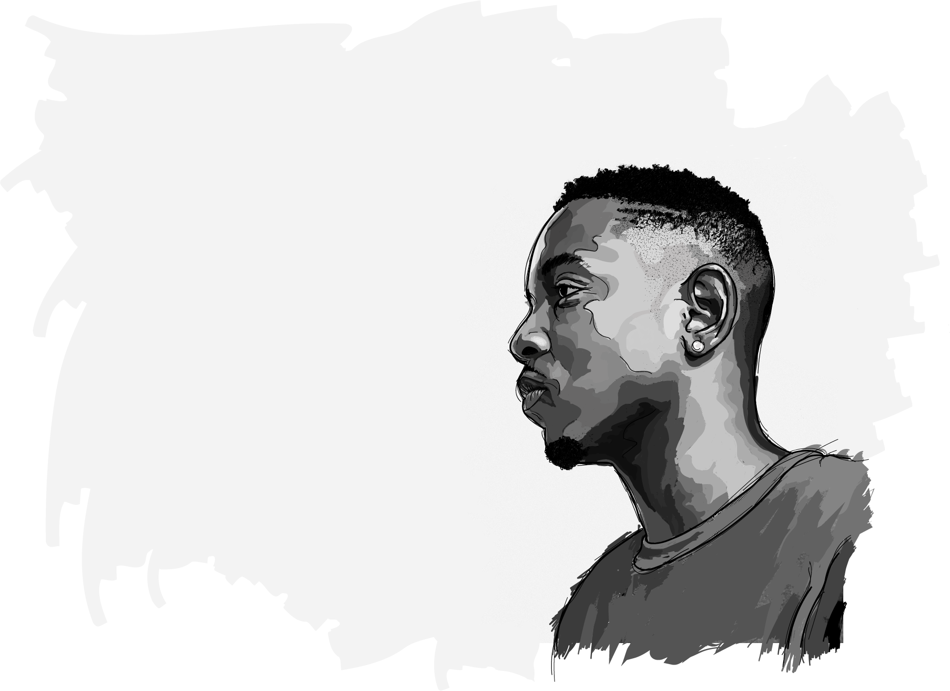 Tumblr Rapper Rappers - Rapper Drawings (1941x1413), Png Download