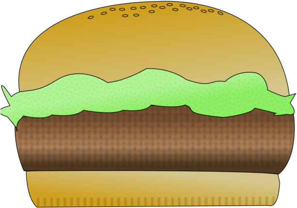 320 × 226 Pixels - Png Hamburger Cartoon (640x453), Png Download