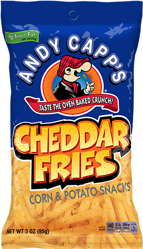 Cheddar Fries - Andy Capp's Cheddar Fries (500x500), Png Download