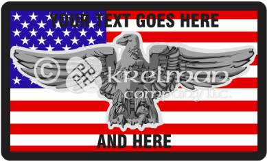 K112 Iron Bald Eagle Over American Flag - Flag Of The United States (400x400), Png Download