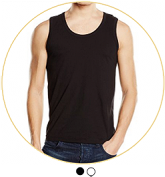 Men Tanktop - Top (347x366), Png Download