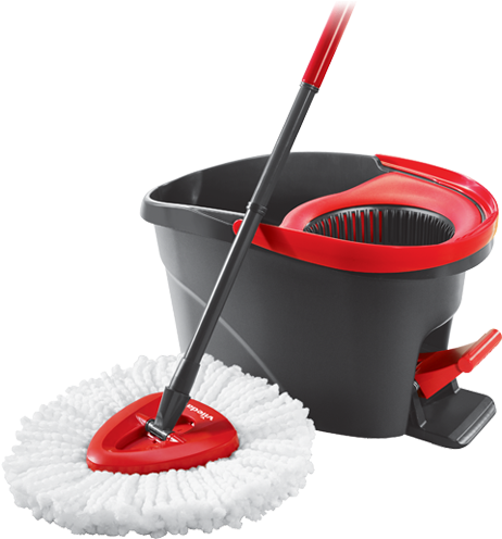 Spin Mops - Ocedar Easywring Microfiber Spin Mop And Bucket Floor (500x500), Png Download