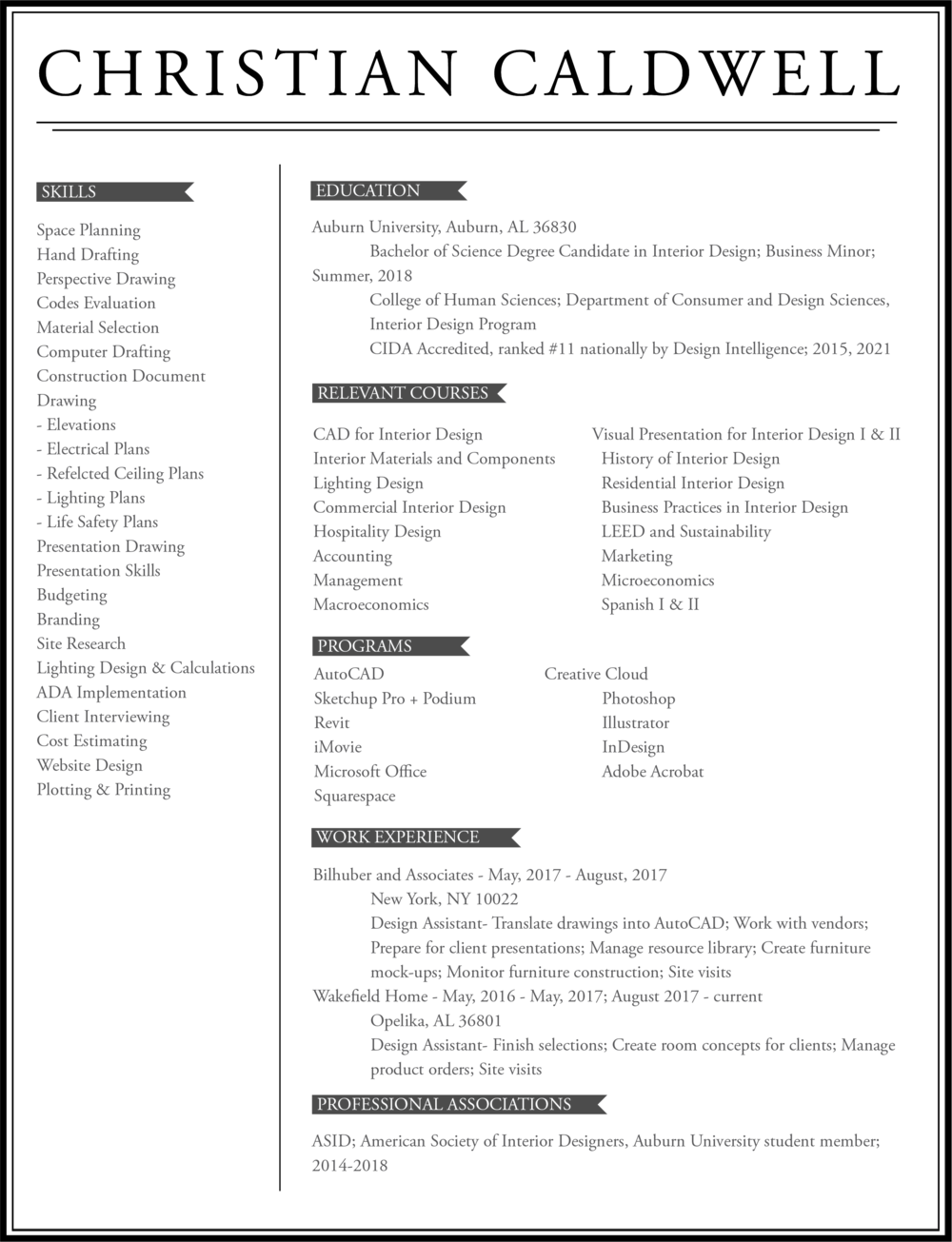 Website Resume - Christian Caldwell (1000x1305), Png Download