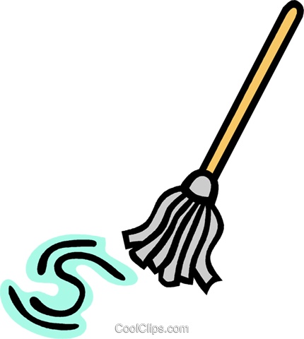 Mop Royalty Free Vector Clip Art Illustration - Church Spring Clean Up Transparent (430x480), Png Download
