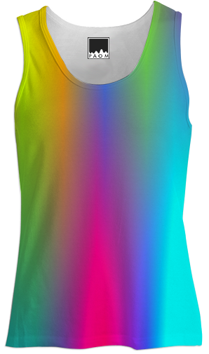 Shop Rainbow Tank Top Women Tank Top Women By Christy - Top Women Png (400x524), Png Download