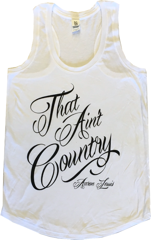 Aaron Lewis Ladies White Tank Top - Aaron Lewis Tank Tops (800x800), Png Download
