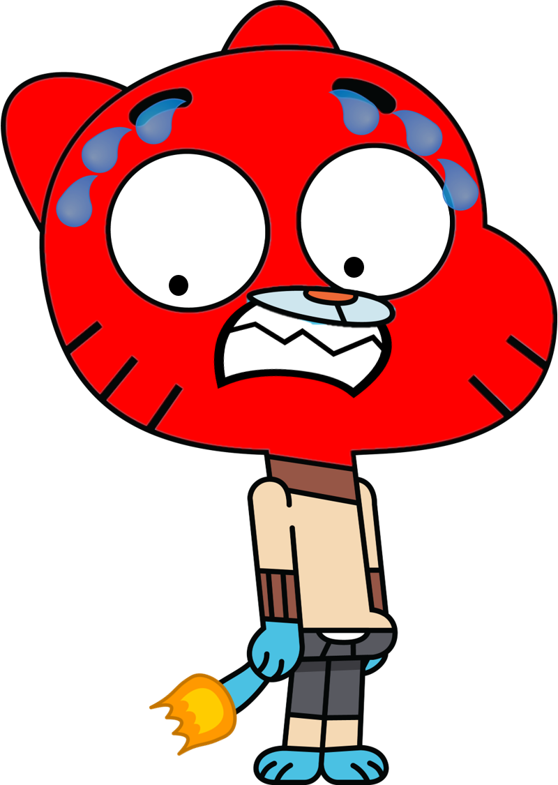 Gumball Going To Explode - Gumball The Amazing World Of Gumball (800x1125), Png Download
