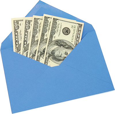 Money Stack With Bow - Beistle - 55100 - Big Bucks Cutout 100 Bill - Pack (400x396), Png Download