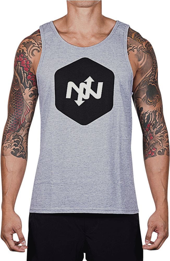 Hex Two-tone Tank Top - 45lb Captain America Shield Barbell Plate (735x1000), Png Download