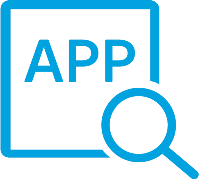 Computer Logo Mobile App - Application Icon Png Transparent (1000x602), Png Download