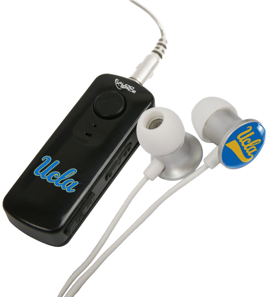Hr-100 Bluetooth® Receiver With Budbag & Earbuds - University Of Nevada, Reno (1000x1000), Png Download
