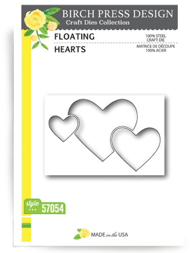 Floating Hearts - Layer Birch Press Dies (400x510), Png Download