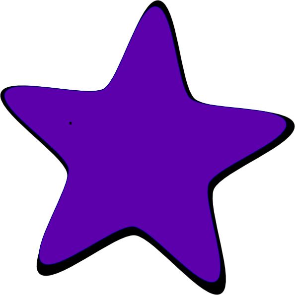 Colorful Stars Clipart Png Download - Purple Star Clipart (594x595), Png Download