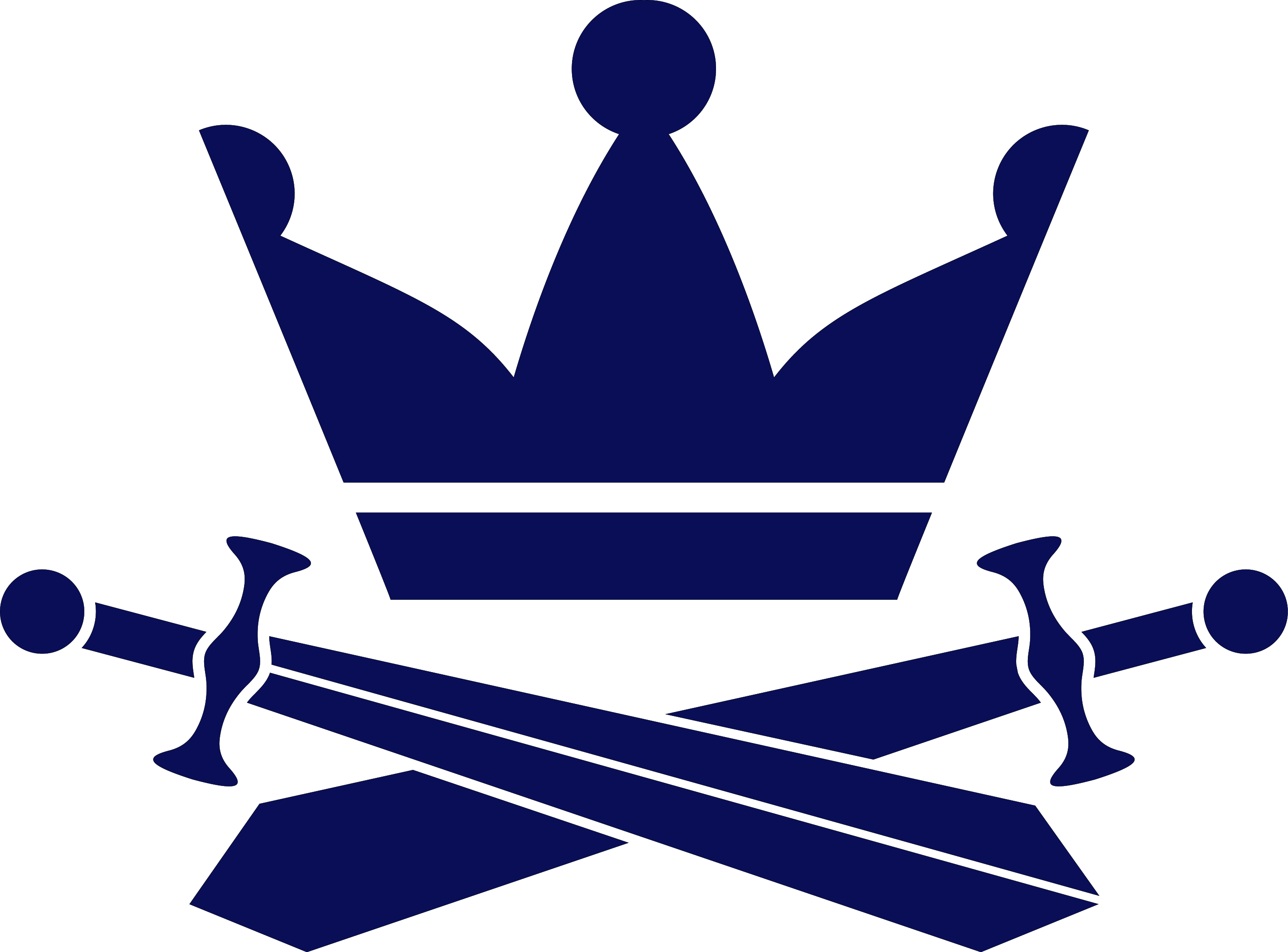Crown Sword Vinyl Or Stencil Design - Illustration (2871x2122), Png Download