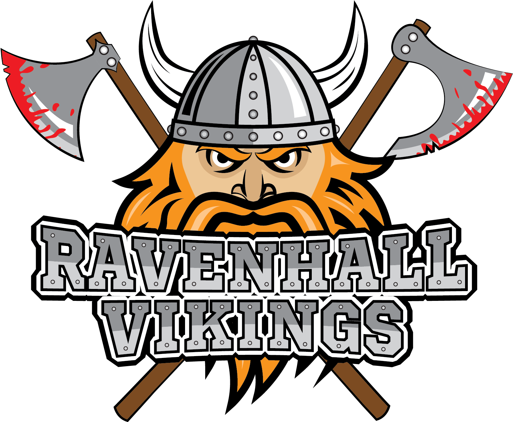 Vikings Dodgeball Logo (1844x1382), Png Download