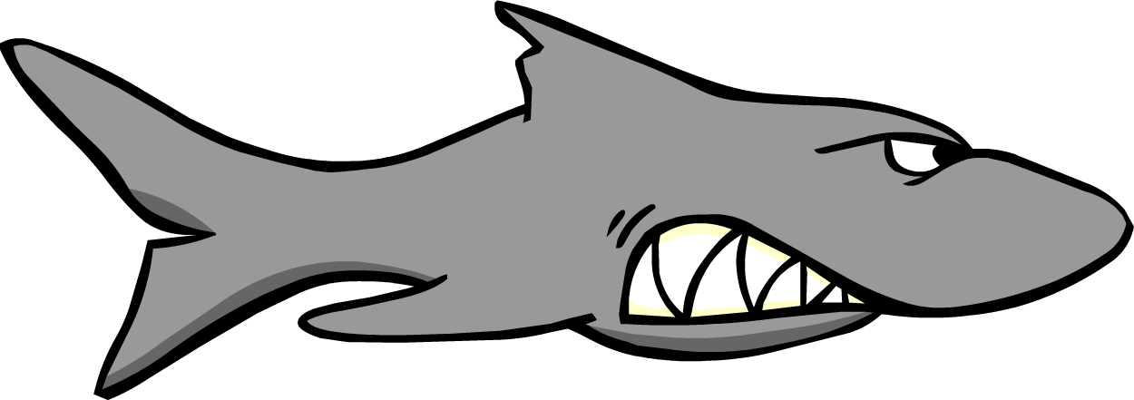 Shark - Club Penguin Shark Stamp (1250x441), Png Download