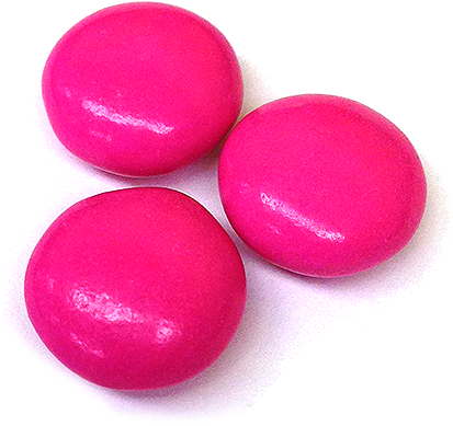 Hot Pink Milk Chocolate Gems - Candy (500x500), Png Download