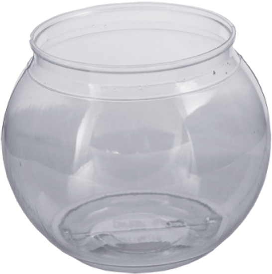 Transparent Fish Bowl Png Svg Black And White Library - Fishbowl - 20 Ounces (500x500), Png Download